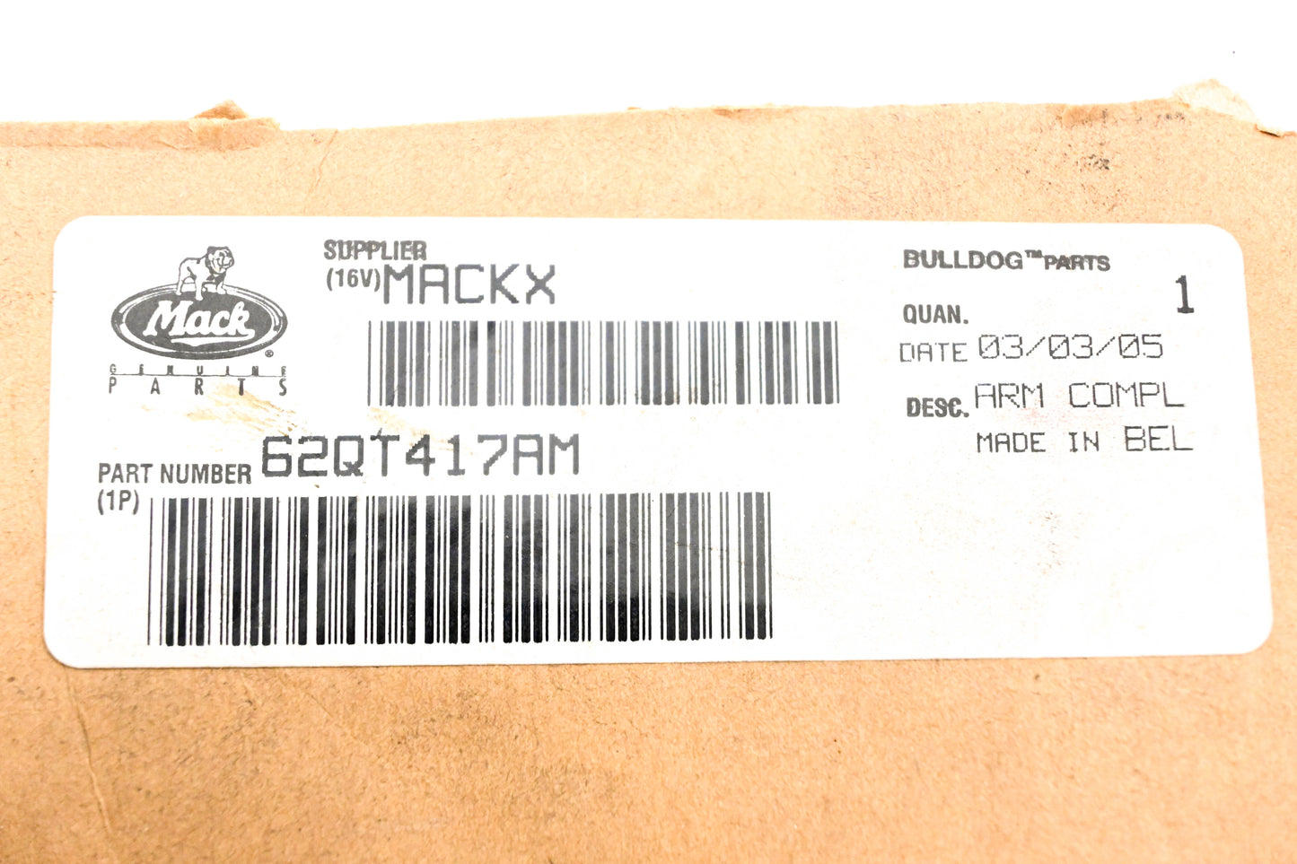Mack 62QT417AM Windshield Wiper Arm NOS