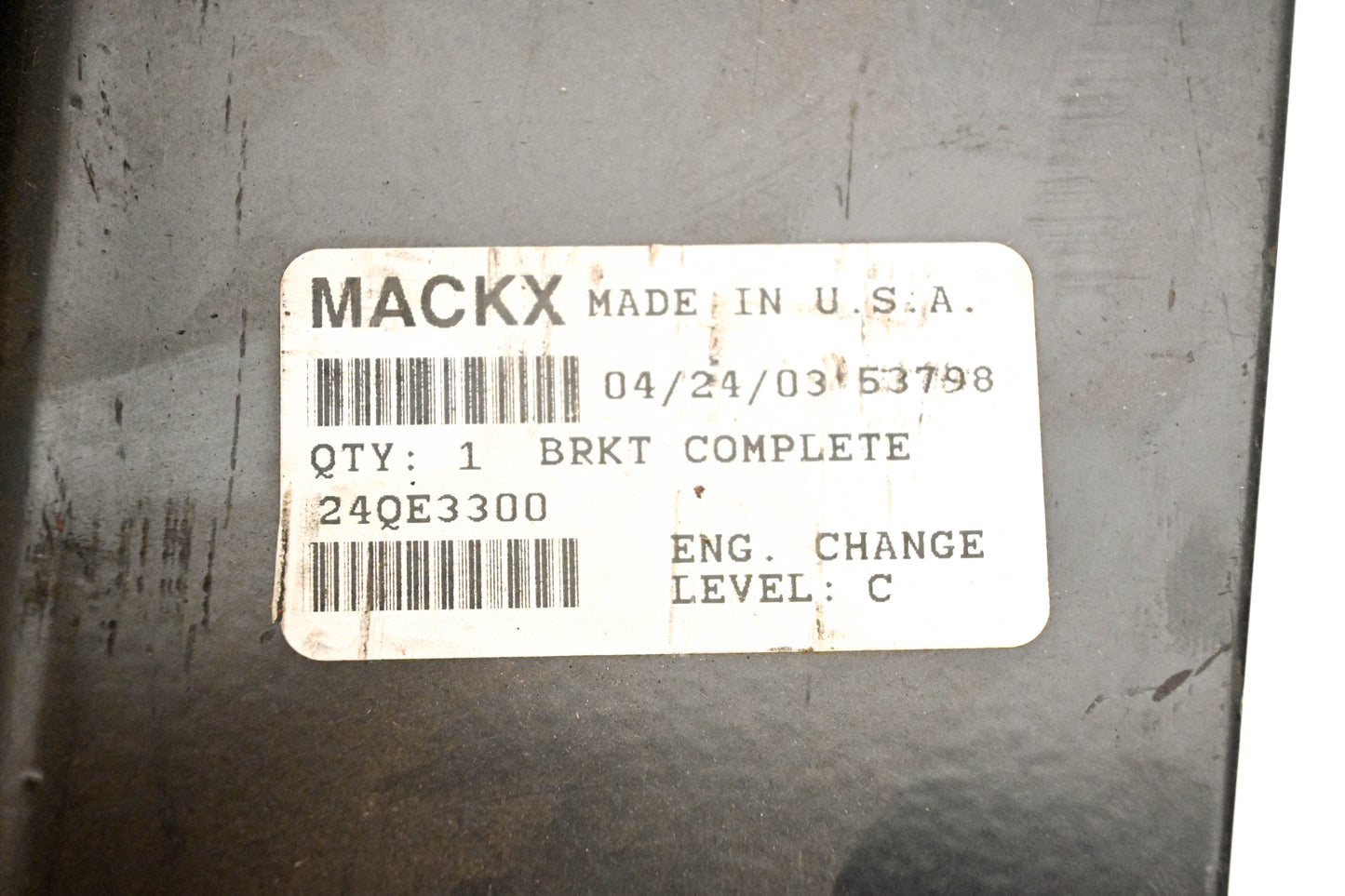 Mack 24QE3300 Bracket NOS