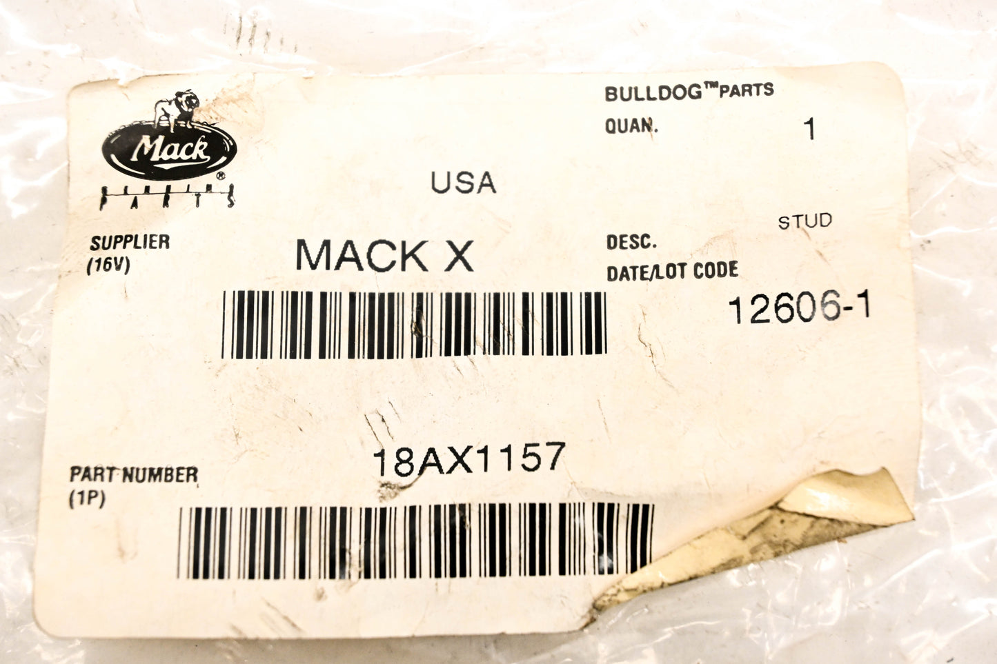 Mack 18AX1157 Wheel Stud NOS