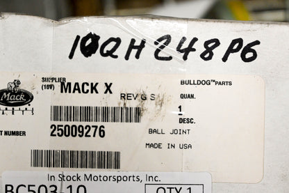 Mack 25009276, 10QH248P6 Tie Rod Ball Joint Assembly NOS