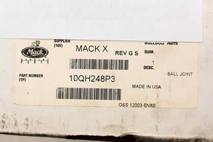 Mack 10QH248P3 Tie Rod Ball Joint Assembly NOS