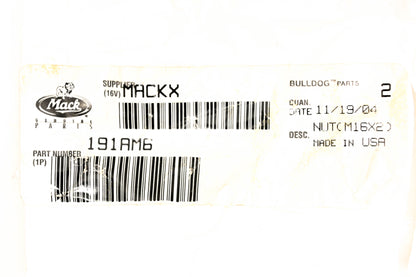 Mack 191AM6 Locking Nuts Qty 2 NOS