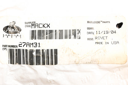 Mack 27AM31, 25089892 Rivet NOS