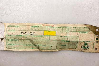 Mack 30QX25 Spacer NOS