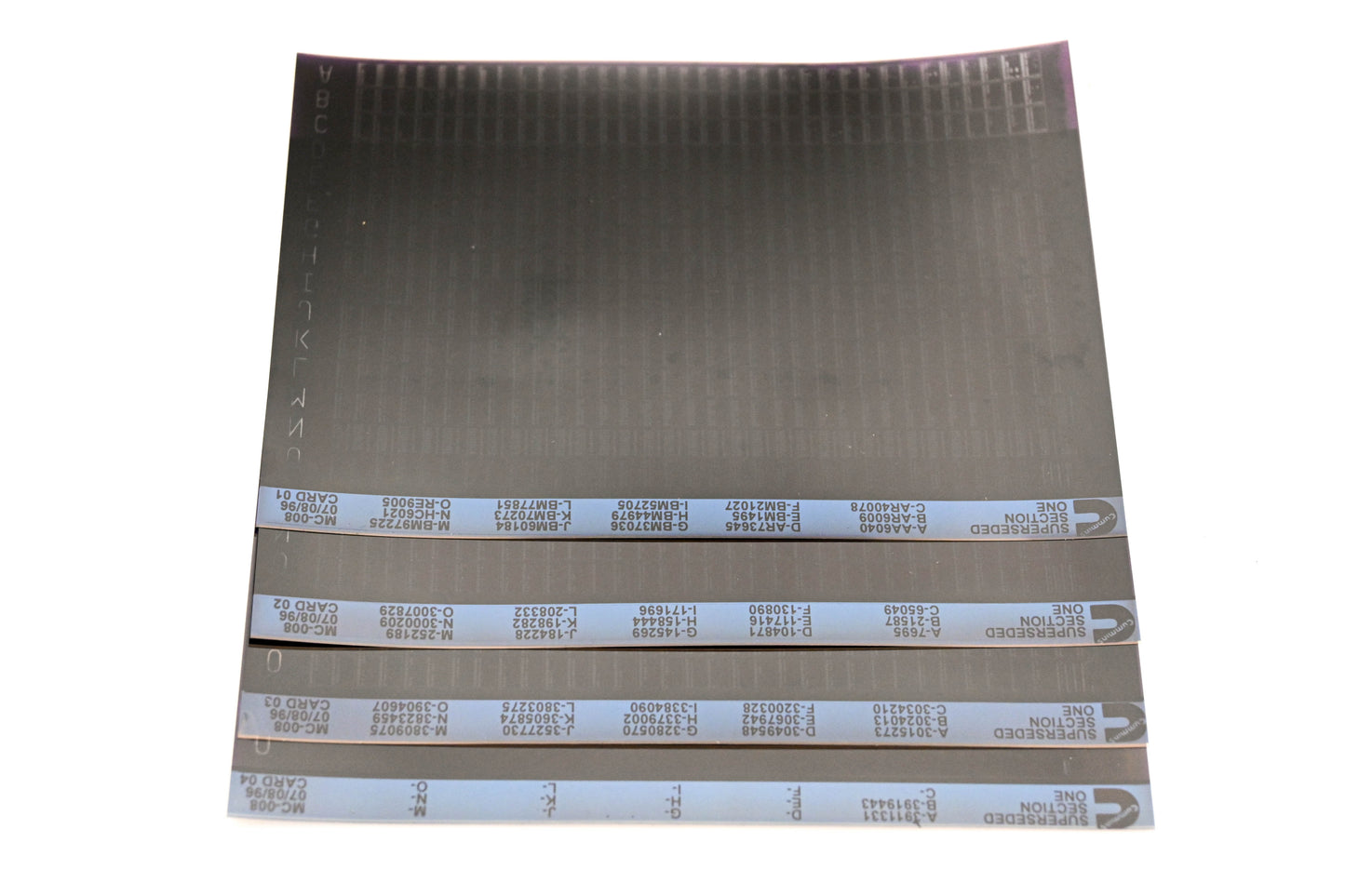 Cummins WZ019-136 1996 MC-008 Superseded Section Two Lot Of 4 Microfiche NOS