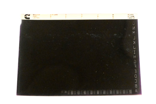Cummins WZ019-139 1996 PC-676 Master Part Listing Microfiche NOS