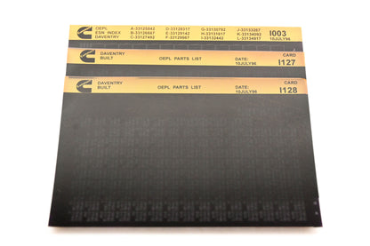 Cummins I003, I127, I128 1996 Daventry OEPL Parts List & ESN Index Lot of 3 Microfiche NOS