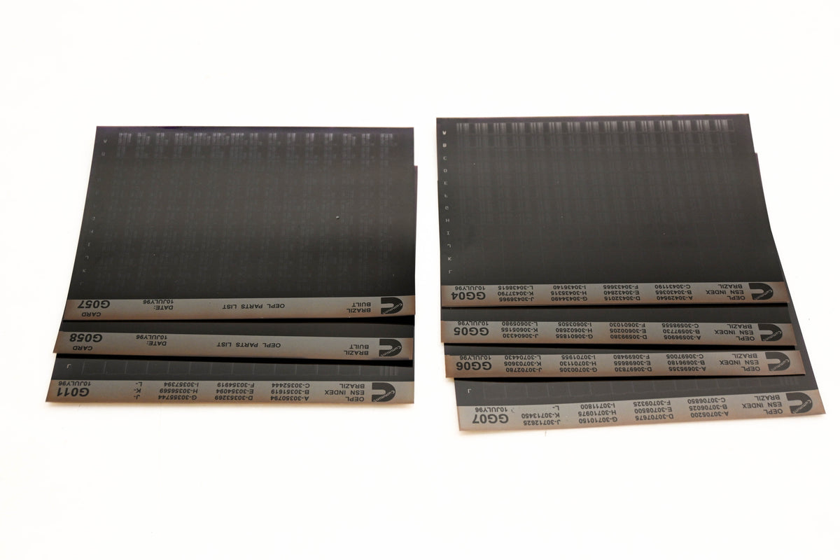 Cummins G011, GG04, G058 1996 Brazil OEPL Parts List & ESN Index Lot Of 7 Microfiche NOS