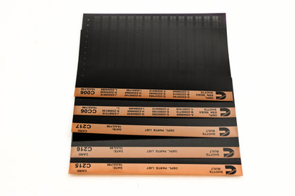 Cummins C006, CC06, C217 1996 Shotts OEPL Parts List & ESN Index Lot Of 5 Microfiche NOS