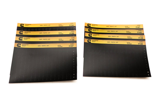 Cummins I134, I037, I141 1997 Daventry OEPL Parts List Lot Of 8 Microfiche NOS