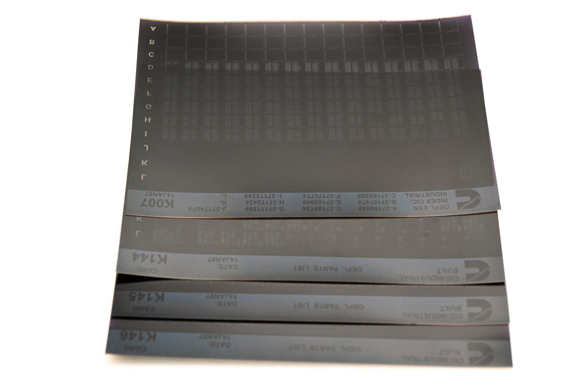 Cummins K007, K144, K146 1997 CIC Industrial OEPL Parts List & ESN Index Lot Of 4 Microfiche NOS
