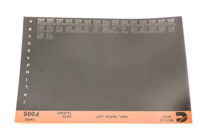 Cummins F005 1997 Mexico OEPL Parts List Microfiche NOS
