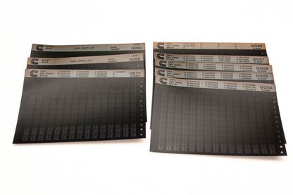Cummins G011, GG04, G060 1997 Brazil OEPL Parts List & ESN Index Lot Of 8 Microfiche NOS