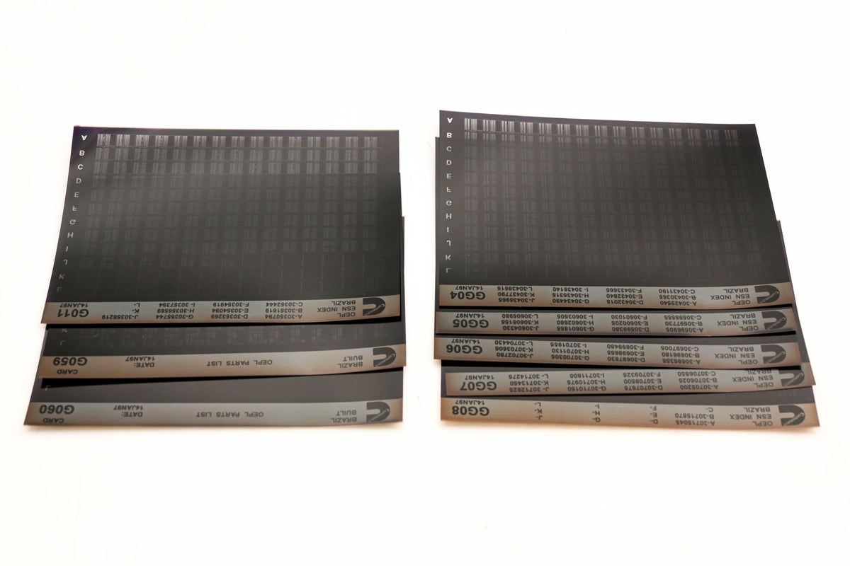 Cummins G011, GG04, G060 1997 Brazil OEPL Parts List & ESN Index Lot Of 8 Microfiche NOS