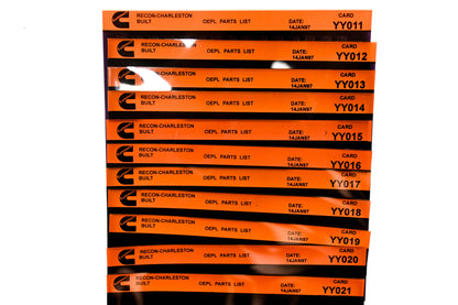 Cummins YY001, YY010, YY021 1997 RECON Charleston OEPL Parts List Lot Of 21 Microfiche NOS