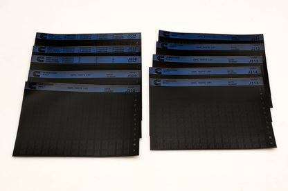 Cummins J034, J309, J315 1997 Jamestown OEPL Parts List & ESN Index Lot Of 10 Microfiche NOS