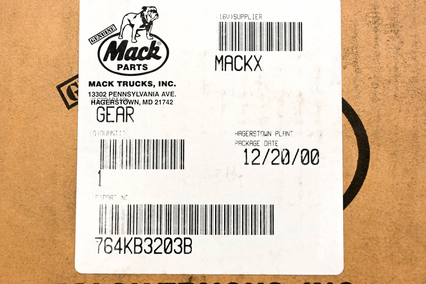 Mack 764KB3203B Main Drive Gear NOS
