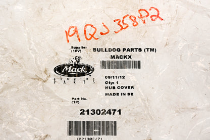 Mack 21302471, 19QJ358P2 Hub Cap Cover NOS