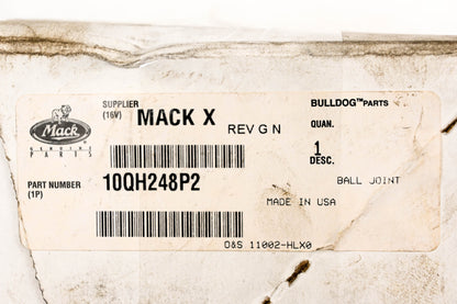 Mack 10QH248P2 Tie Rod End Assembly NOS