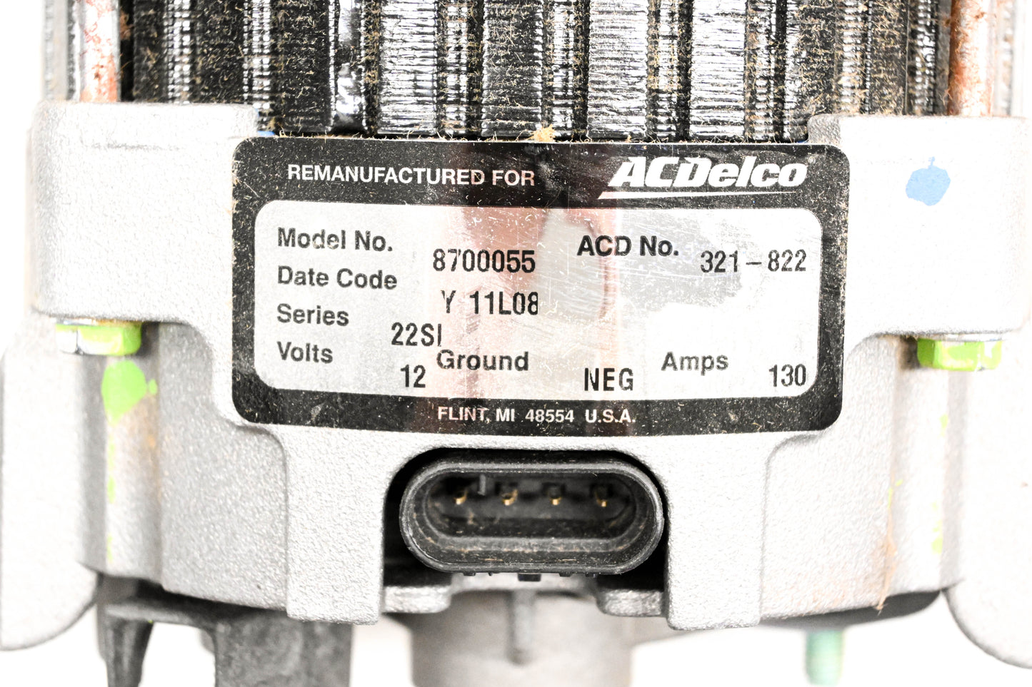 ACDelco 19116395, 321-822 Remanufactured Model# 8700056 12v Generator