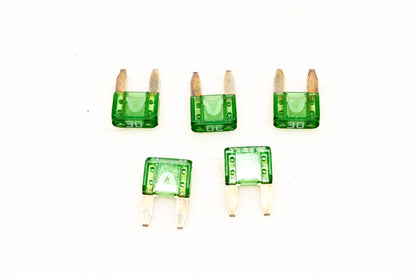 Littlefuse MIN-30 30 Amp Fuses Qty 5 NOS