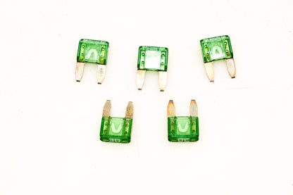Littlefuse MIN-30 30 Amp Fuses Qty 5 NOS