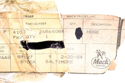 Mack 4103-36864084 Engine & Radiator Hose NOS