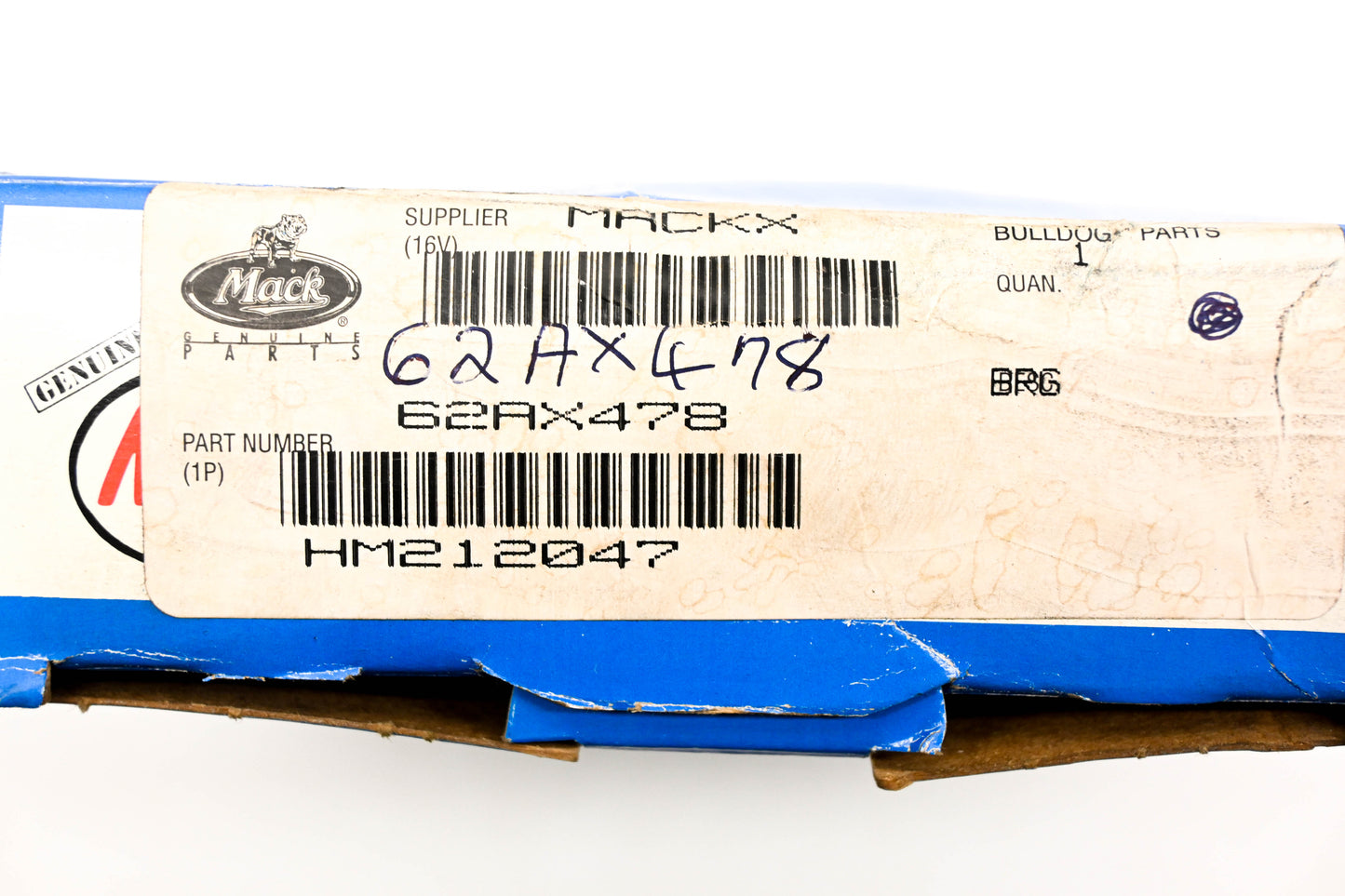 Mack HM212047, 62AX478 Bower Bearing NOS