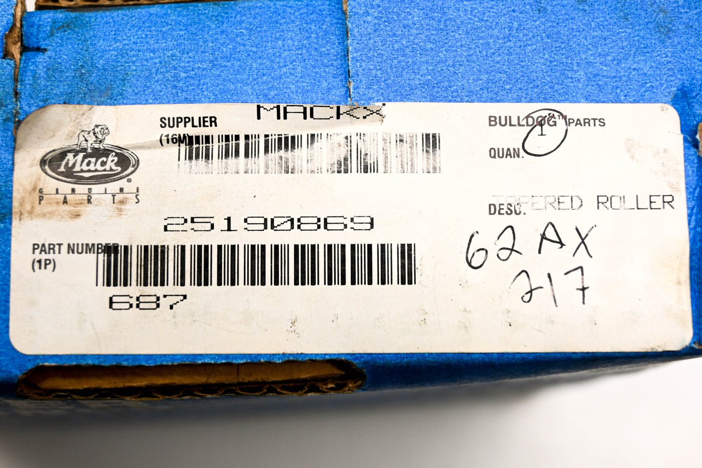 Mack 687, 25190869, 62AX217 Bower Bearing NOS