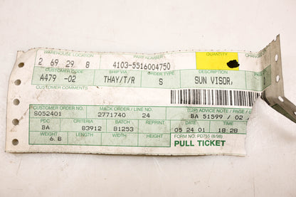 Mack 4103-5516004750, 5516004750 Renault Sun Visor NOS
