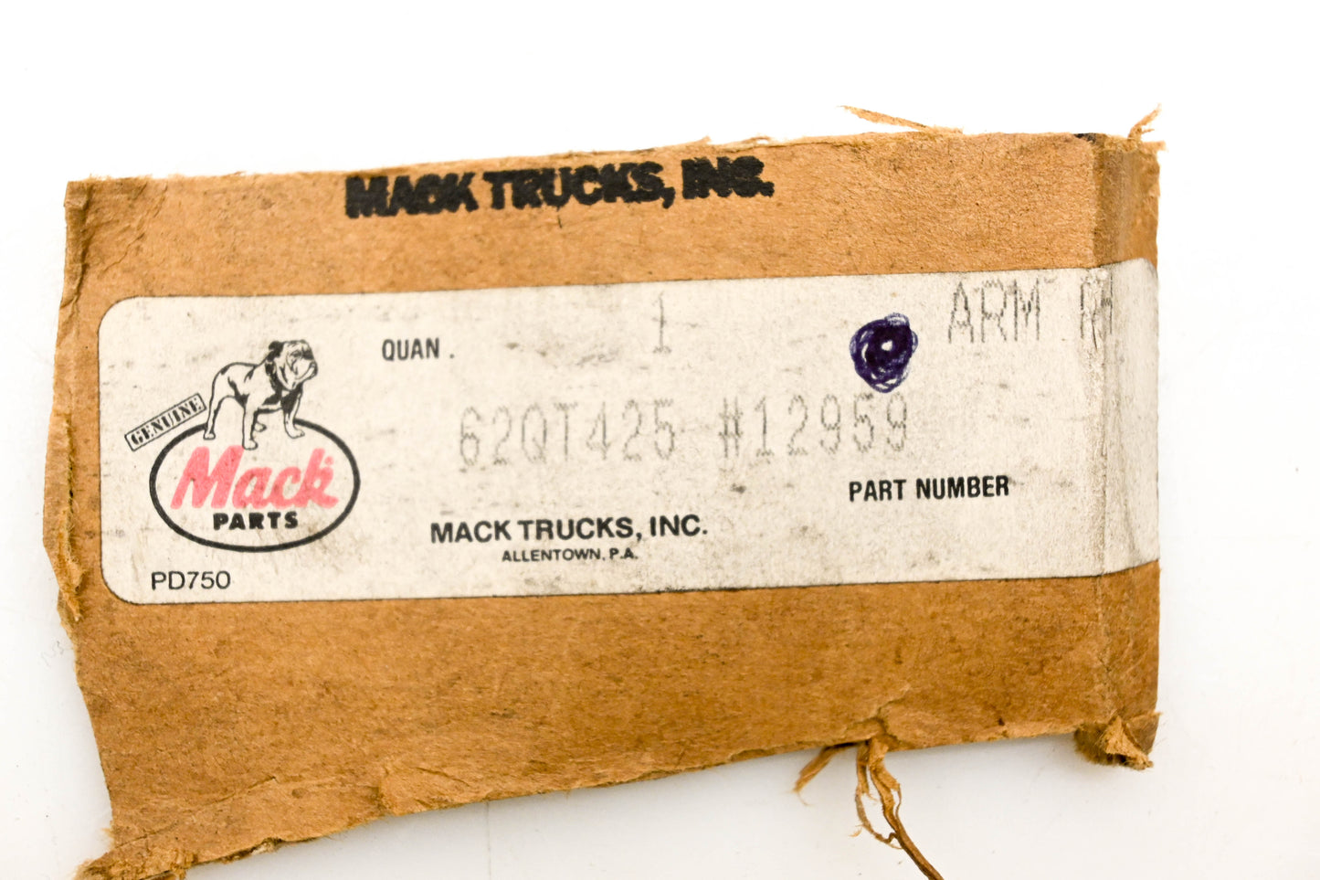 Mack 62QT425 Right Wiper Arm NOS