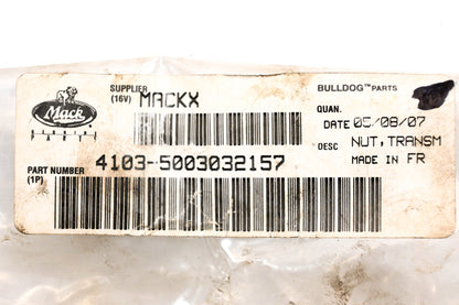 Mack 4103-5003032157 Transmission Shifter Nut NOS