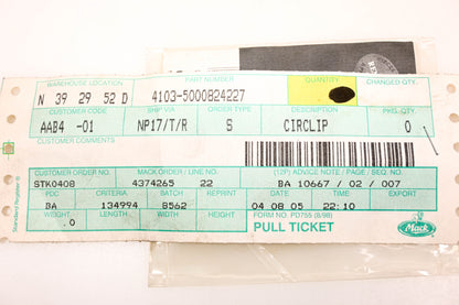 Mack 4103-5000824227, 5000824227 Renault Circlip NOS