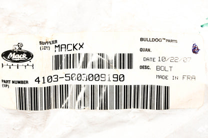Mack 4103-5003009190, 5003009190 Bolt NOS