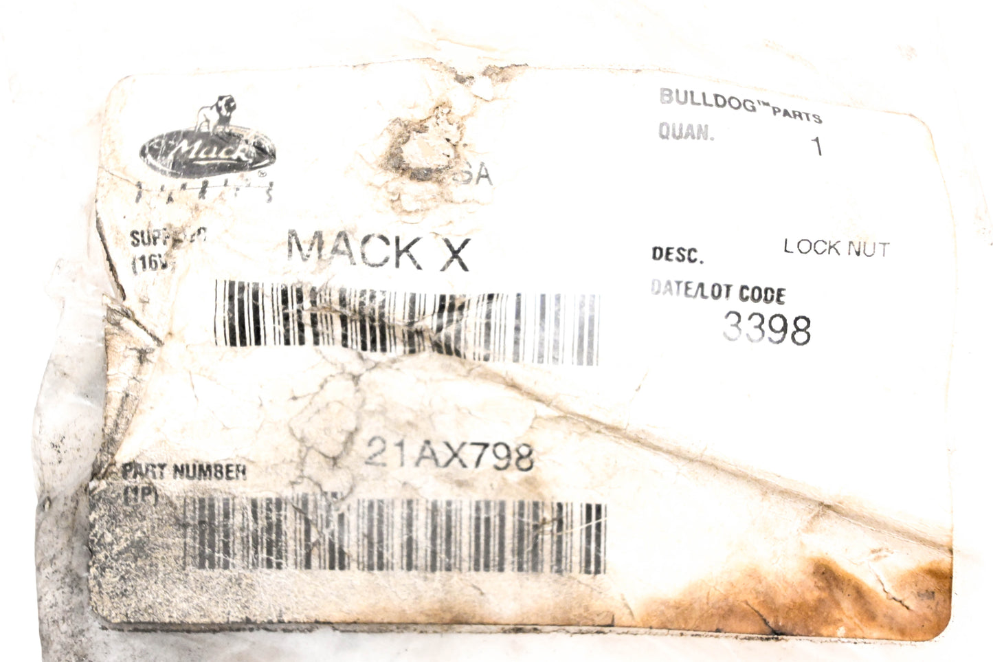 Mack 21AX798 Lock Nut NOS