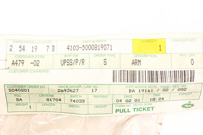 Mack 4103-5000819071, 5000819071 Crank Arm NOS