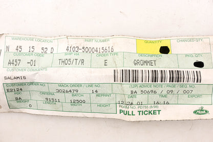 Mack 4103-5000415616, 5000415616 Grommet NOS