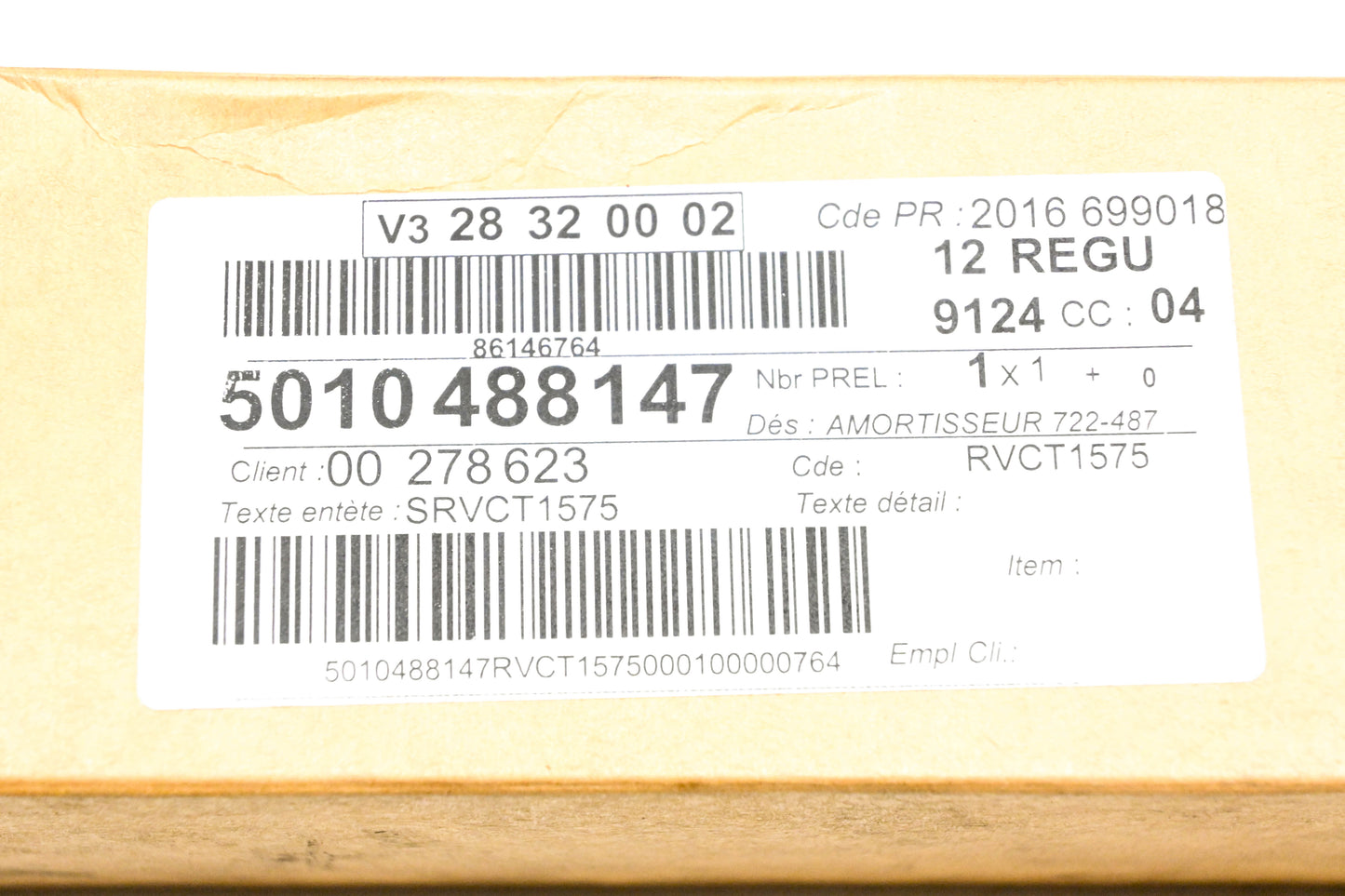 Mack 4103-5010488147, 5010488147 Renault Shock Absorber NOS
