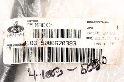 Mack 4103-5000670383, 5000670383 Renault Cylinder Head Bolt NOS