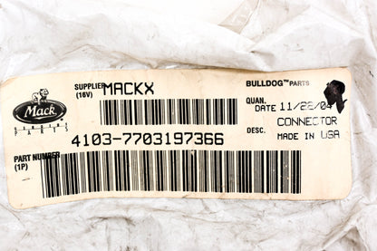 Mack 4103-7703197366, 7703197366 Connector NOS