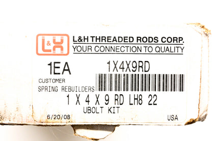 L&H 1X4X9RD U Bolt Kit NOS