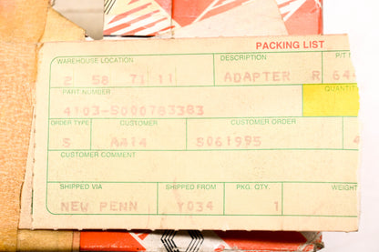 Mack 4103-5000783383, 5000783383 Renault Adapter NOS