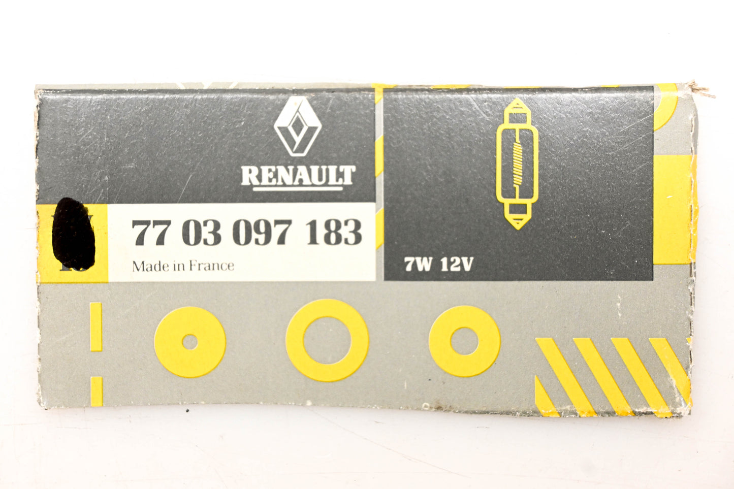 Mack 4103-7703097183, 7703097183 Renault 12v 7w Bulb NOS
