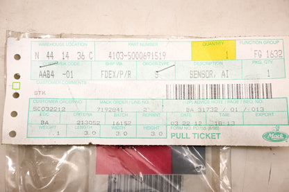 Mack 4103-5000691519, 5000691519 Renault Air Temperature Sensor NOS