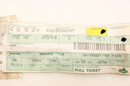 Mack 4103-5003065149, 5003065149 Seal NOS
