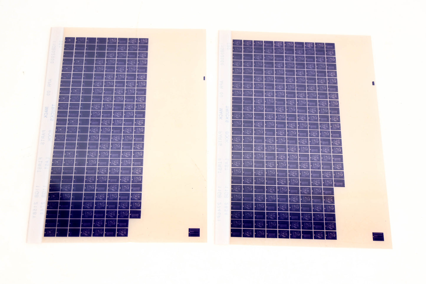 Mack 11GB02000 11GB2158Y - 11GB2834 Parts Microfiche Lot of 2 NOS