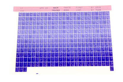 Mack E7002 E7IP16 - E7TC2B Parts Microfiche NOS