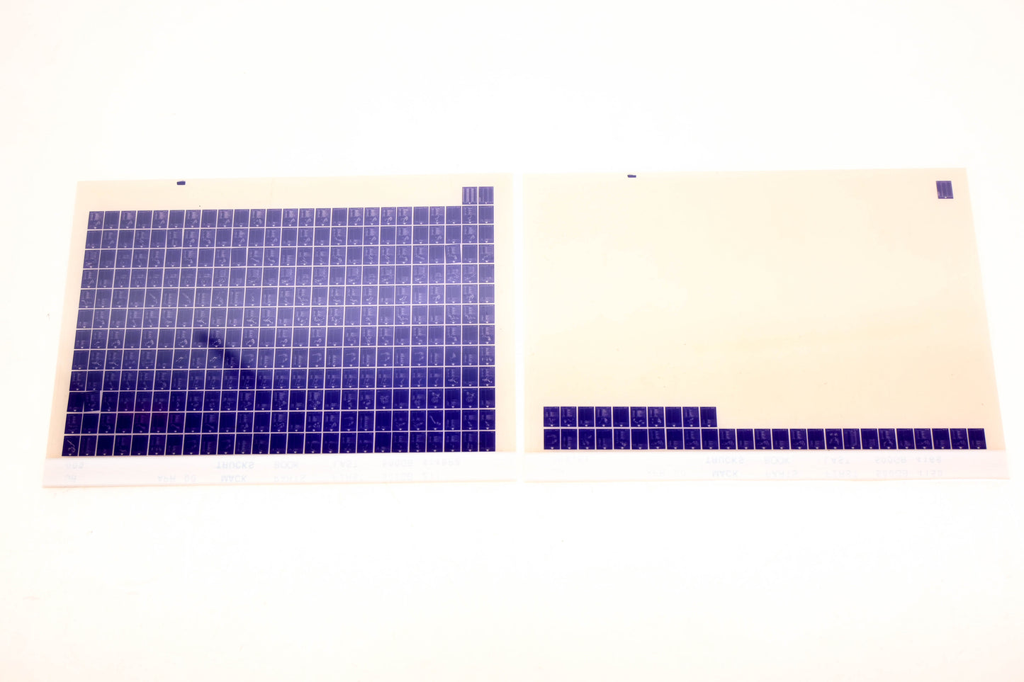 Mack GB009 500GB211 - 500GB4168 Parts Microfiche Lot of 2 NOS