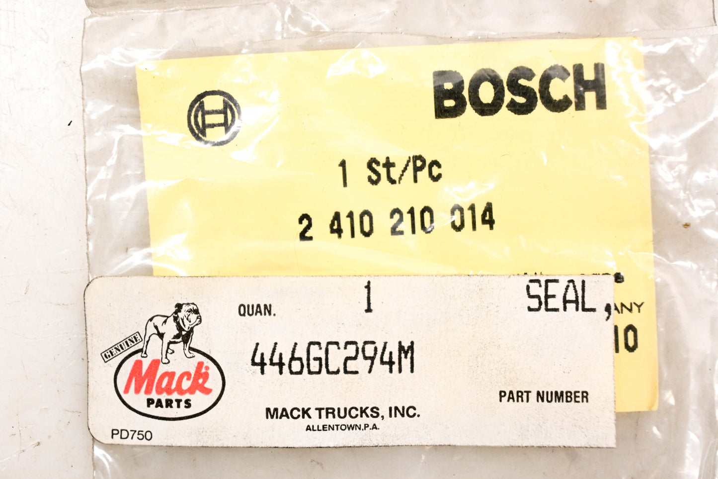 Mack 446GC294M, 2410210014 Bosch O-Ring NOS