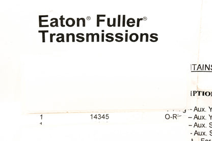 Eaton Fuller 14345 O-Ring .848OD NOS
